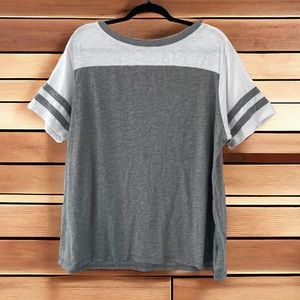 Torrid Grey Colorblock Tee